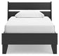 Socalle Twin Panel Platform Bed with Dresser, Chest and 2 Nightstands