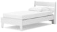 Socalle Twin Panel Platform Bed with Nightstand