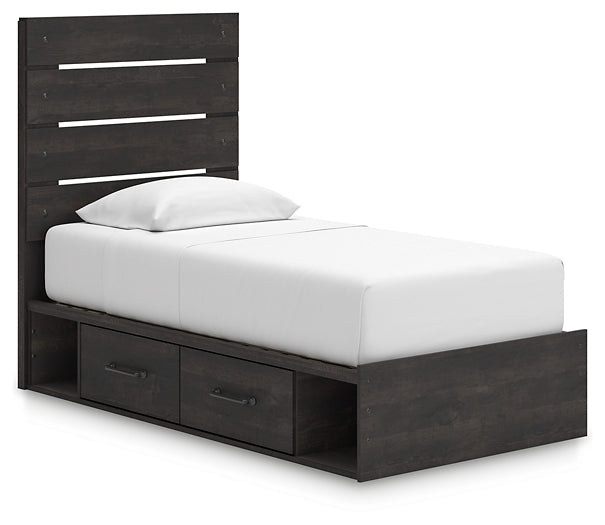 Hollivern  Panel Bed With Storage