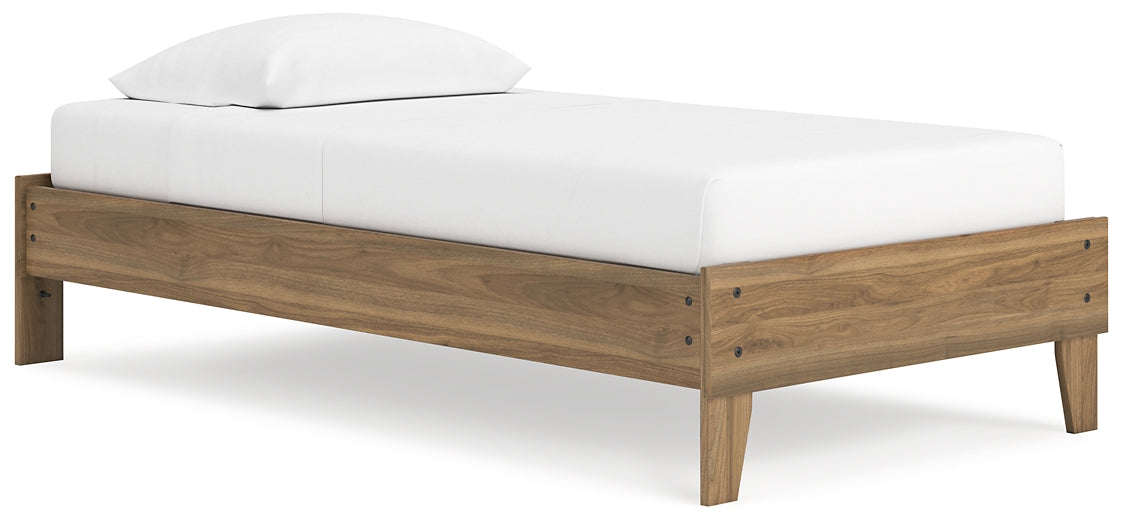 Deanlow Twin Platform Bed with Nightstand