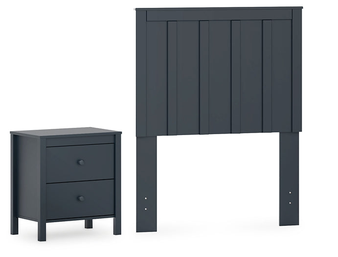 Simmenfort Twin Panel Headboard with Nightstand