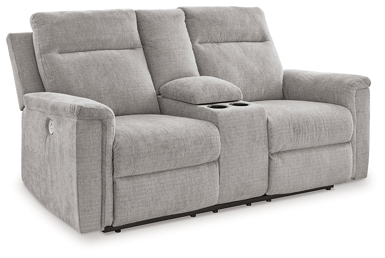 Barnsana DBL REC PWR Loveseat w/Console